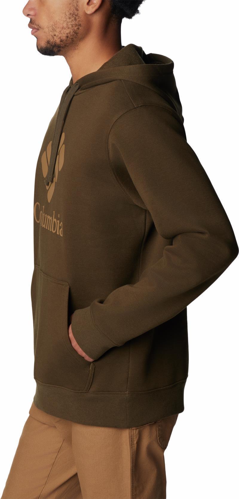 Columbia Trek Hoodie - Mens - olive green / csc stacked graphic 1