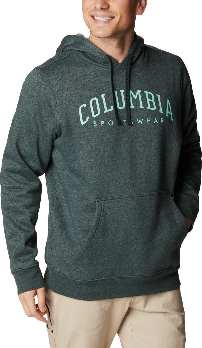 Columbia Trek Hoodie - Mens - spruce heather / csc arched brand logo 1