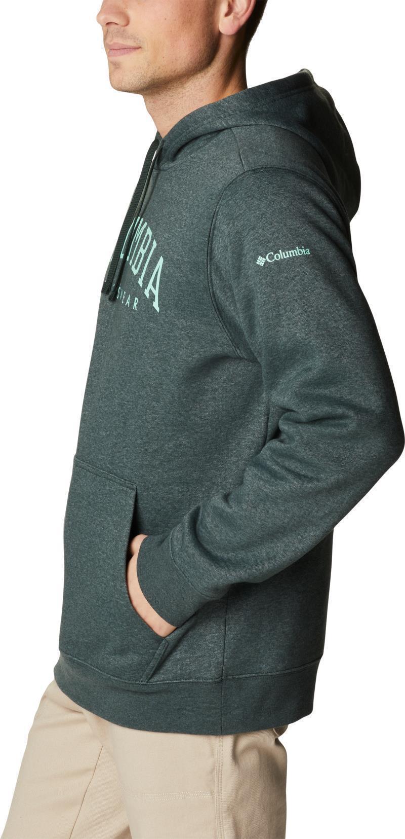 Columbia Trek Hoodie - Mens - spruce heather / csc arched brand logo 1