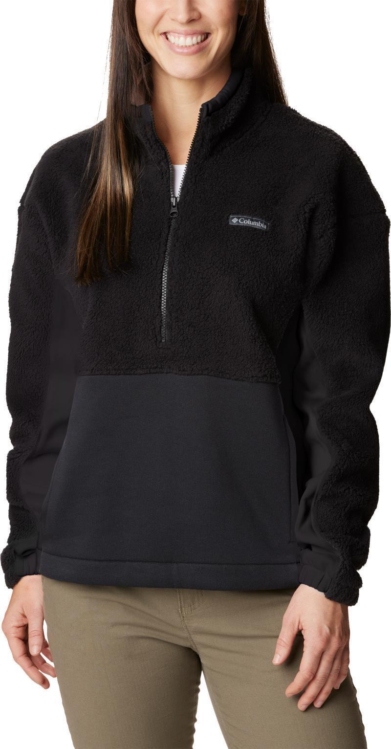 Columbia Trek Hybrid Sherpa Half Zip - Plus - Womens - black / chalk 1