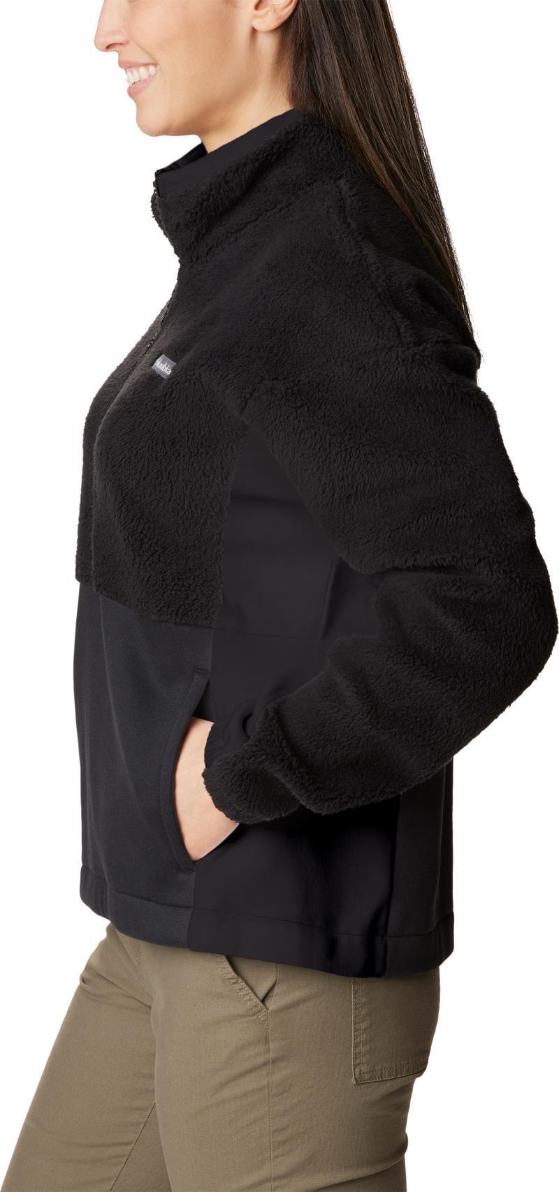 Columbia Trek Hybrid Sherpa Half Zip - Womens - Black / Chalk 4