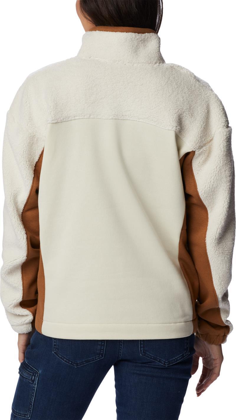 Columbia Trek Hybrid Sherpa Half Zip - Womens - Chalk / Camel Brown 2