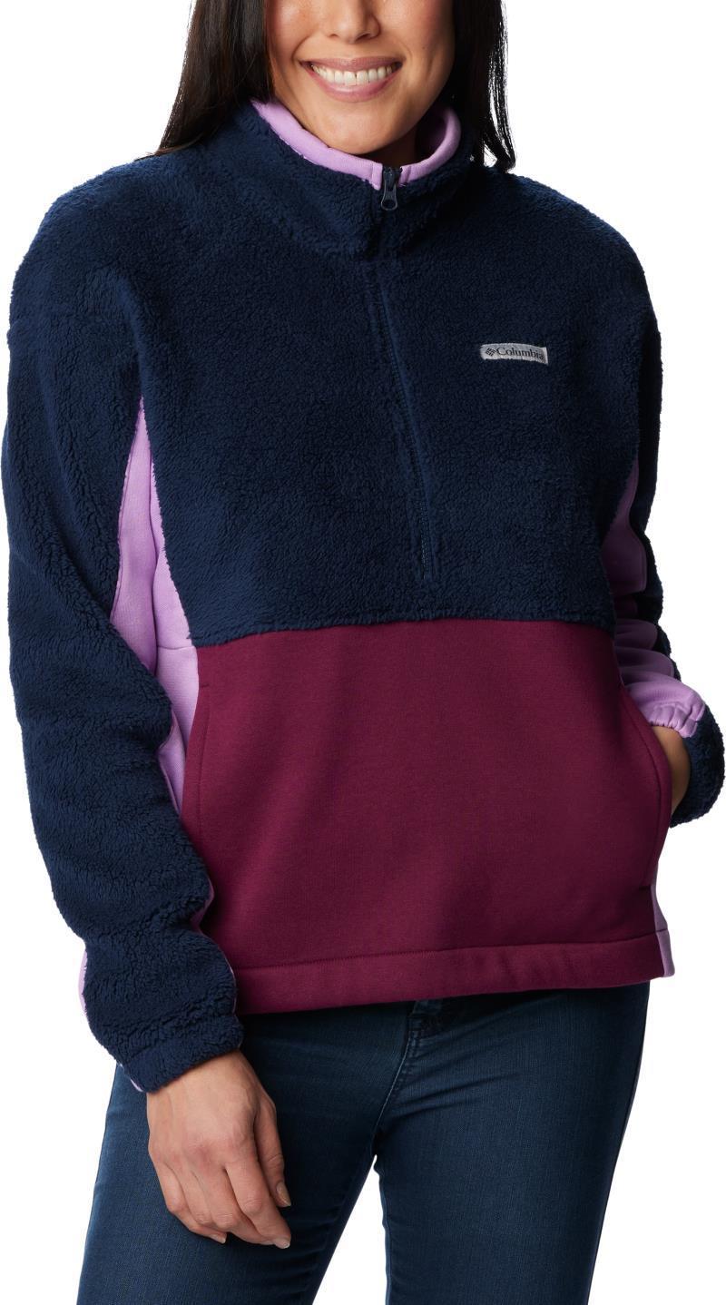 Columbia Trek Hybrid Sherpa Half Zip - Womens - Collegiate Navy / Marionberry / Gumdrop 3