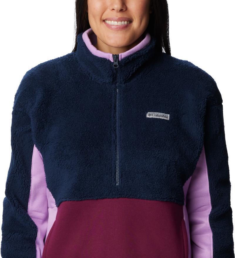 Columbia Trek Hybrid Sherpa Half Zip - Womens - Collegiate Navy / Marionberry / Gumdrop 5