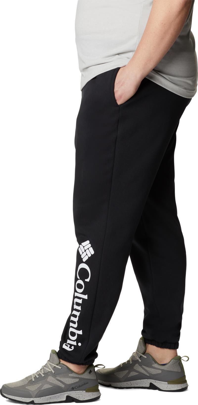 Columbia Trek Joggers - Big - Mens - Black / White Vertical Logo 3