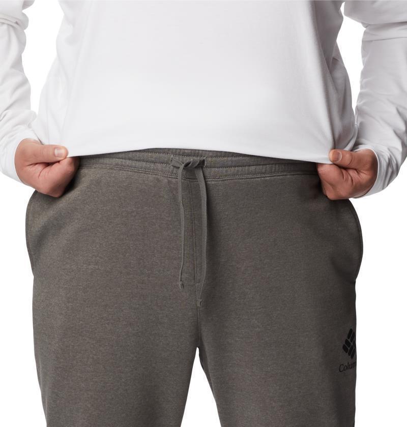 Columbia Trek Joggers - Big - Mens - Charcoal Heather / Black Stacked Gem 4