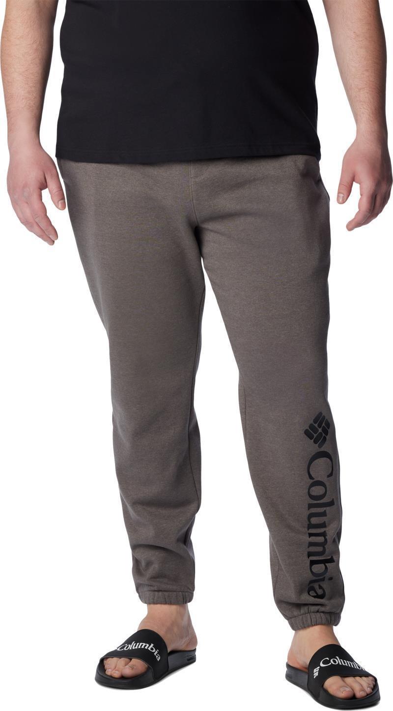 Columbia Trek Joggers - Big - Mens - Charcoal Heather / Vertical Logo 1