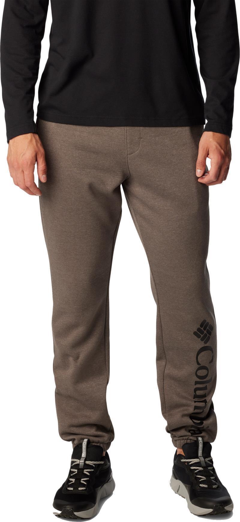 Columbia Trek Joggers - Mens - Charcoal Heather / Vertical Logo 1