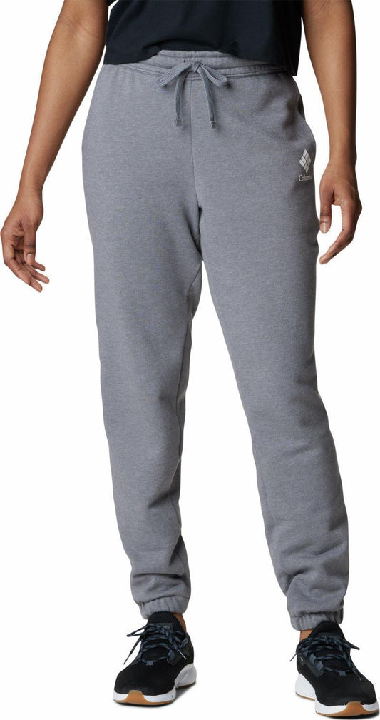 Columbia Trek Joggers - Womens - City Grey Heather / White Logo 1