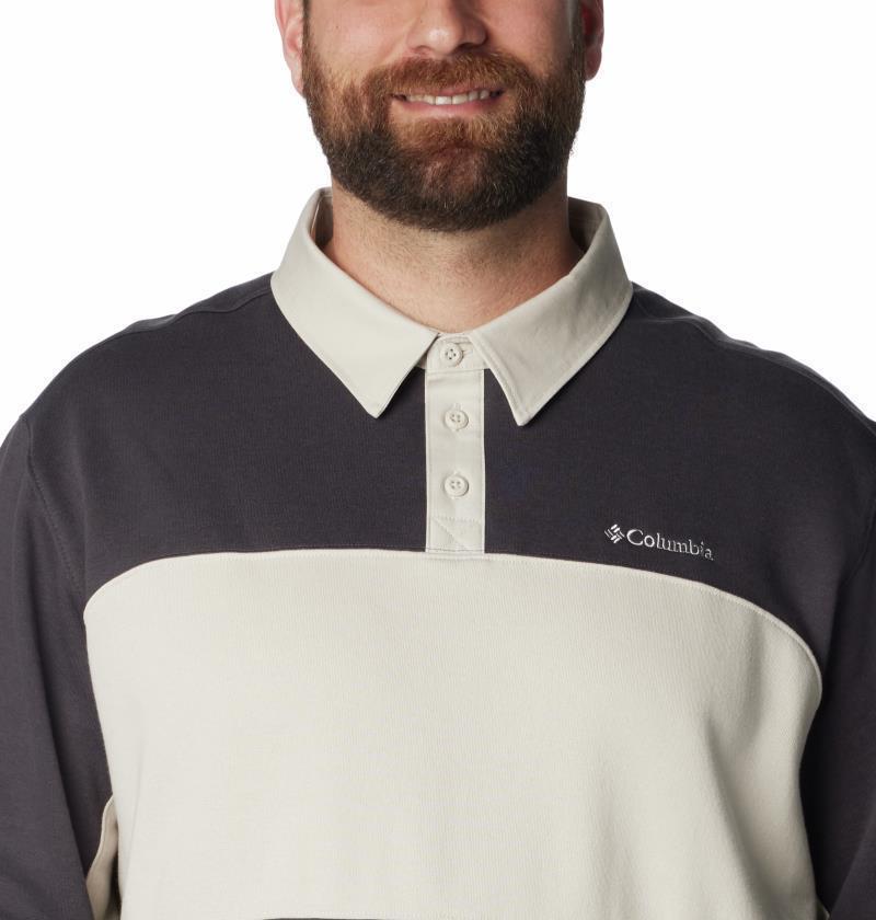 Columbia Trek LS Rugby Shirt - Big - Mens - Shark / Dark Stone 4