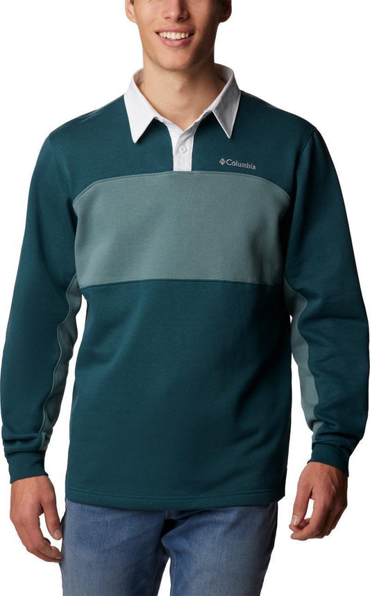 Columbia Trek LS Rugby Shirt - Mens - Night Wave / Metal 1