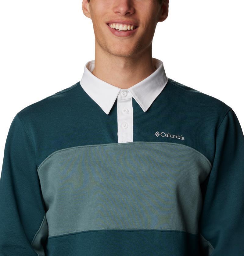 Columbia Trek LS Rugby Shirt - Mens - Night Wave / Metal 5
