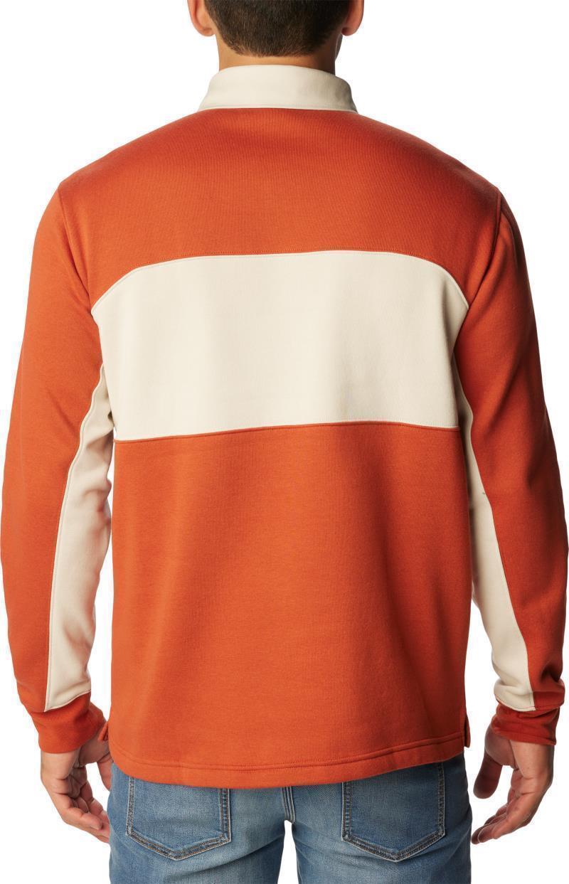Columbia Trek LS Rugby Shirt - Mens - Warp Red / Dark Stone 2