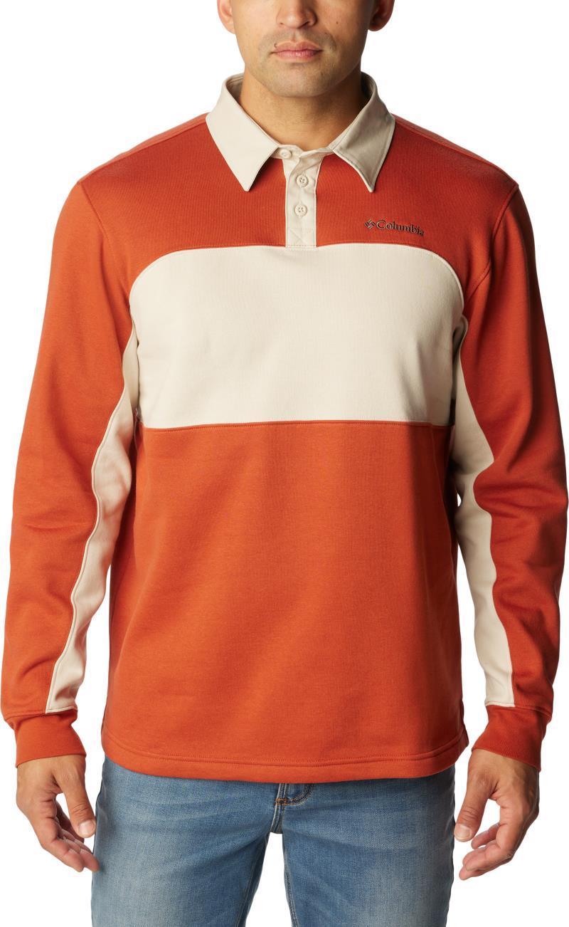 Columbia Trek LS Rugby Shirt - Tall - Mens - Warp Red / Dark Stone 1