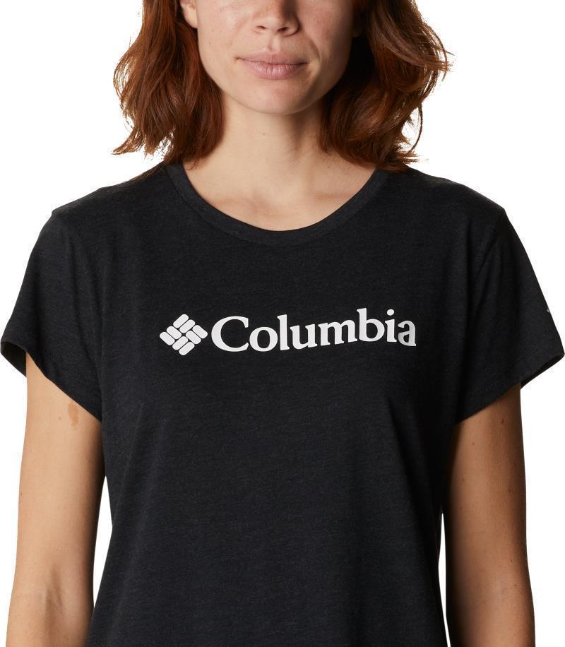 Columbia Trek SS Graphic Tee - Womens - Black Heather / Gem Columbia 5