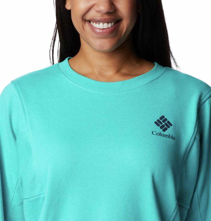 Columbia Trek Seasonal FT Crew - Womens - Bright Aqua / Nocturnal CSC Stacked Logo 4
