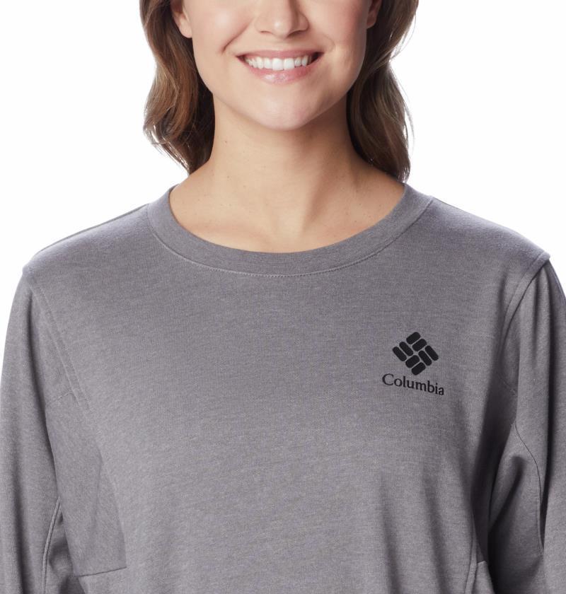 Columbia Trek Seasonal FT Crew - Womens - City Grey Heather / Black CSC Stacked Logo 4