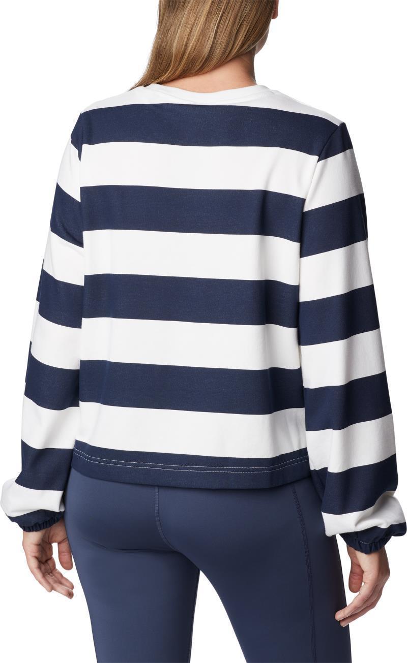 Columbia Trek Seasonal FT Graphic Crew - Womens - Collegiate Navy / Rugby Stripe 2