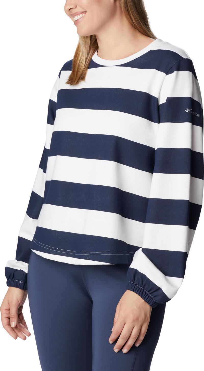 Columbia Trek Seasonal FT Graphic Crew - Womens - Collegiate Navy / Rugby Stripe 3