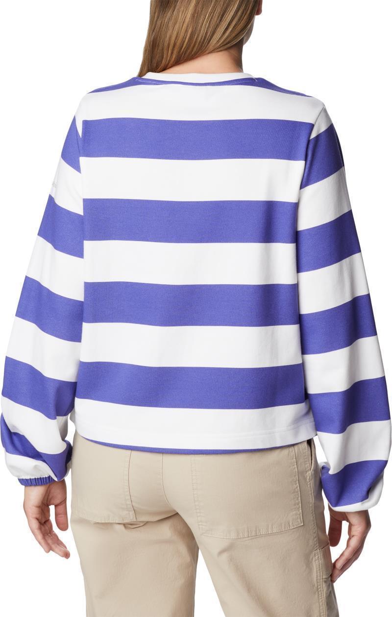 Columbia Trek Seasonal FT Graphic Crew - Womens - Purple Lotus / Rugby Stripe 2