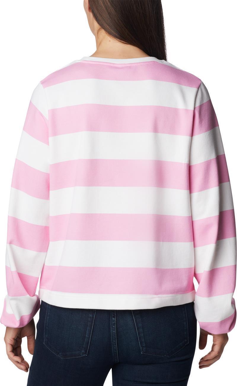 Columbia Trek Seasonal FT Graphic Crew - Womens - Wild Rose / Rugby Stripe 2