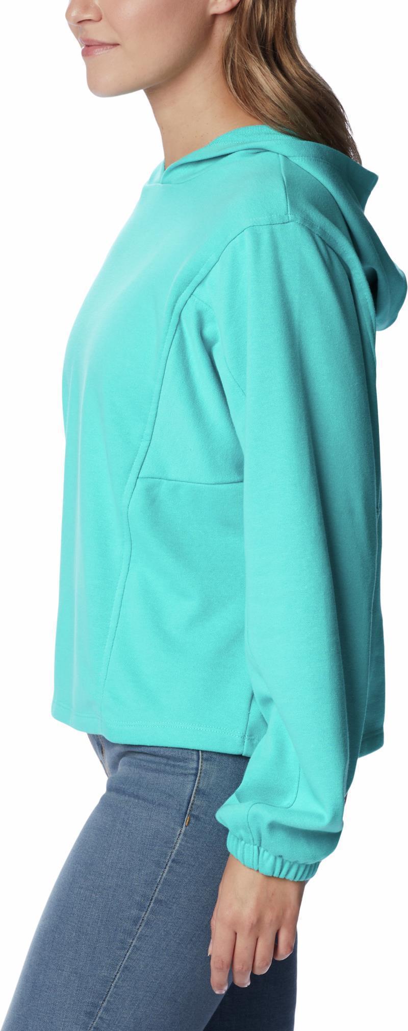 Columbia Trek Seasonal FT Hoodie - Womens - Bright Aqua / White Logo 5