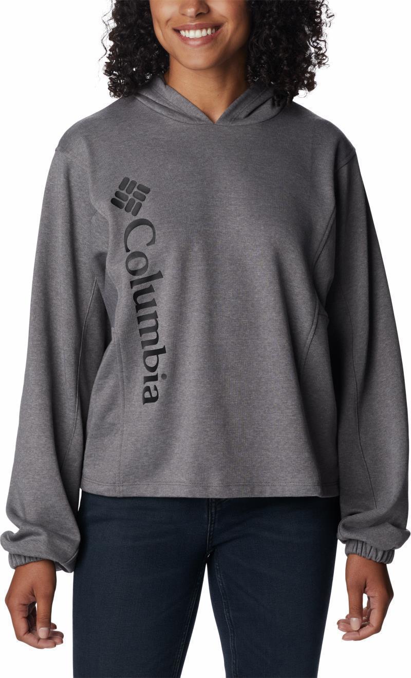 Columbia Trek Seasonal FT Hoodie - Womens - City Grey Heather / Black Logo 1