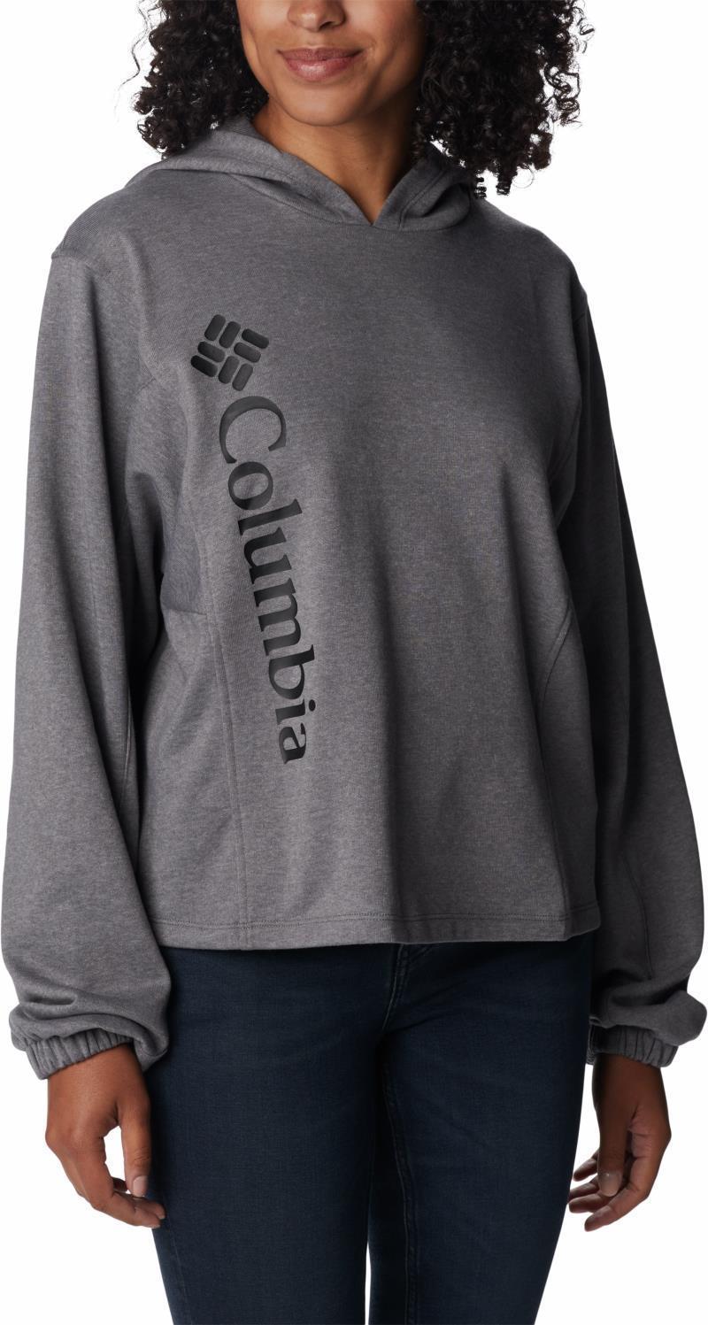 Columbia Trek Seasonal FT Hoodie - Womens - City Grey Heather / Black Logo 3