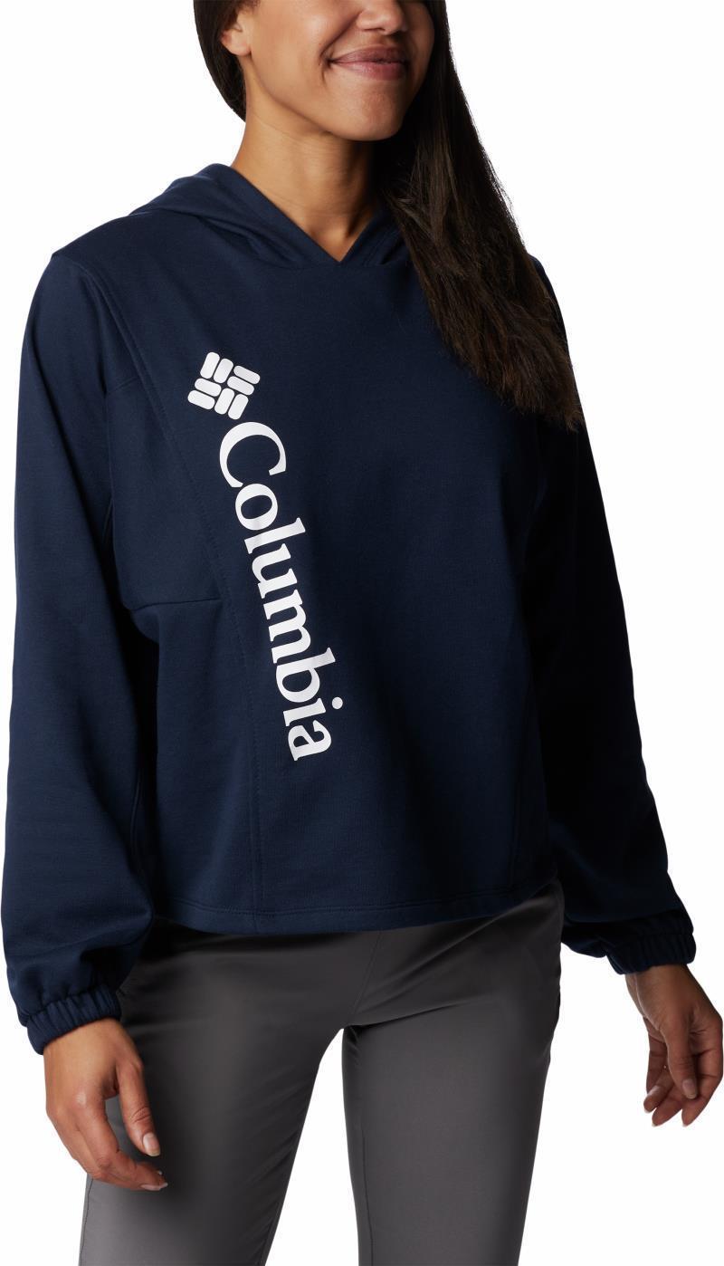 Columbia Trek Seasonal FT Hoodie - Womens - Collegiate Navy / White Logo 3