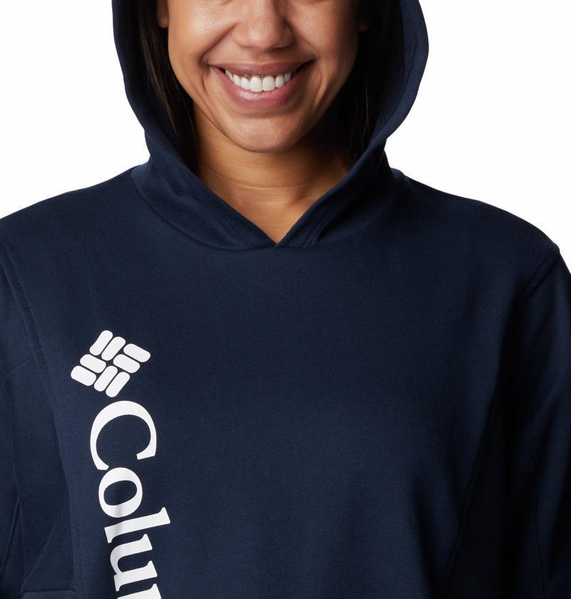 Columbia Trek Seasonal FT Hoodie - Womens - Collegiate Navy / White Logo 4