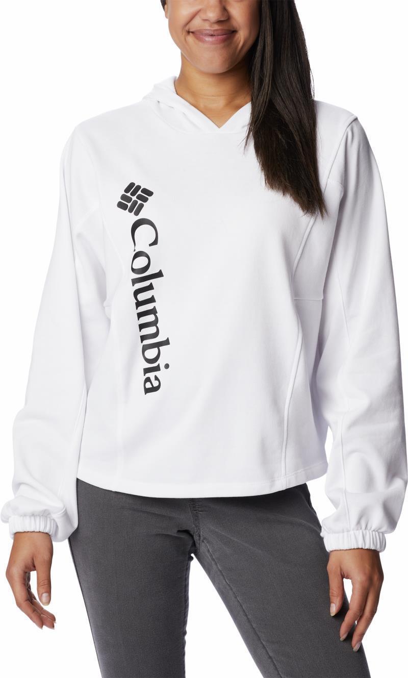 Columbia Trek Seasonal FT Hoodie - Womens - White / Black Logo 1