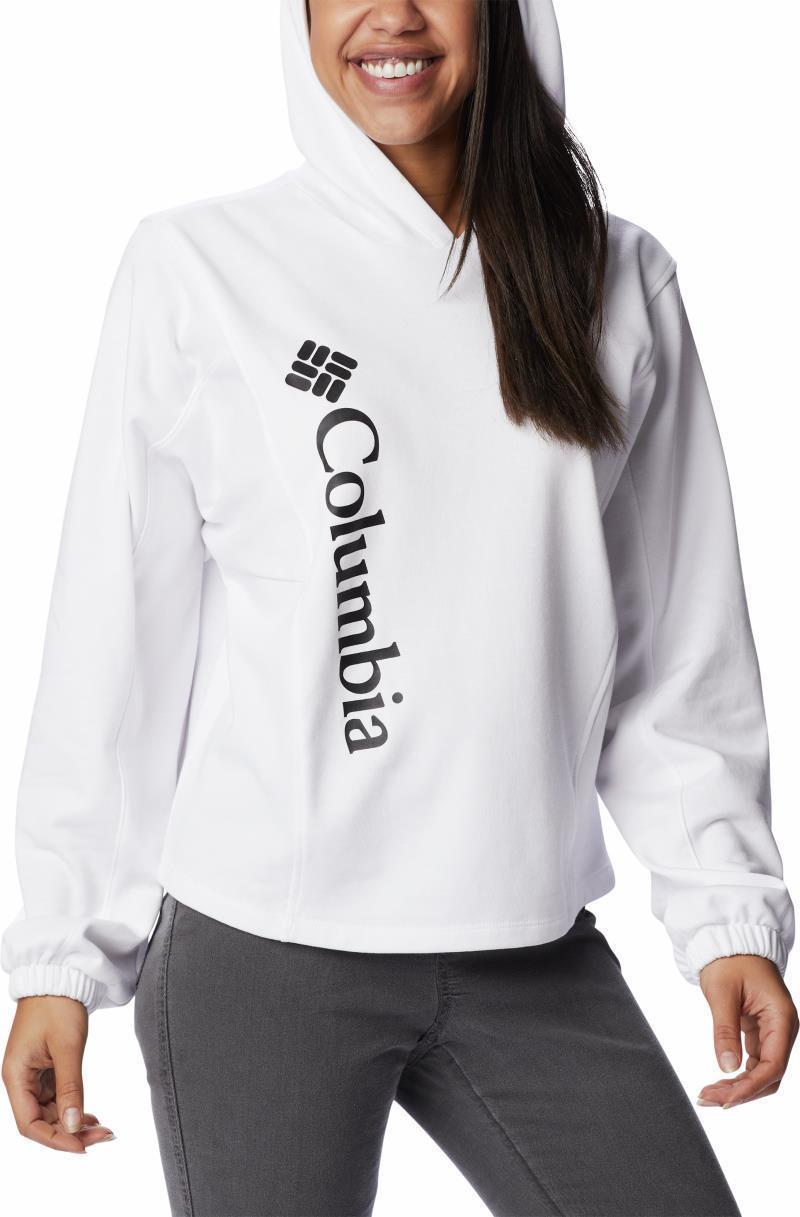 Columbia Trek Seasonal FT Hoodie - Womens - White / Black Logo 3