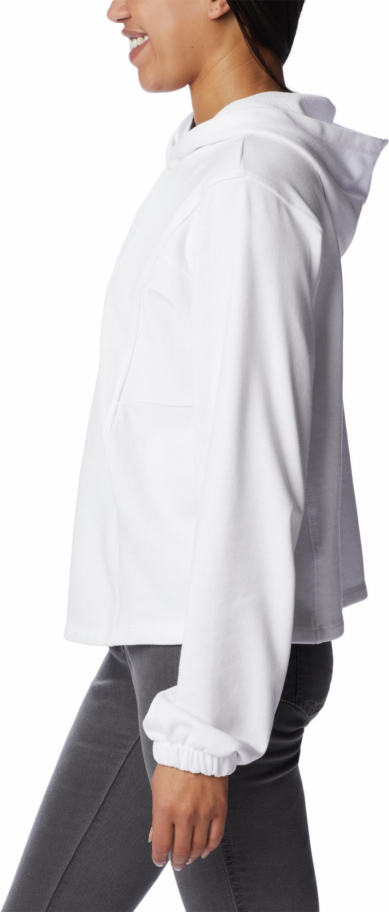Columbia Trek Seasonal FT Hoodie - Womens - White / Black Logo 5