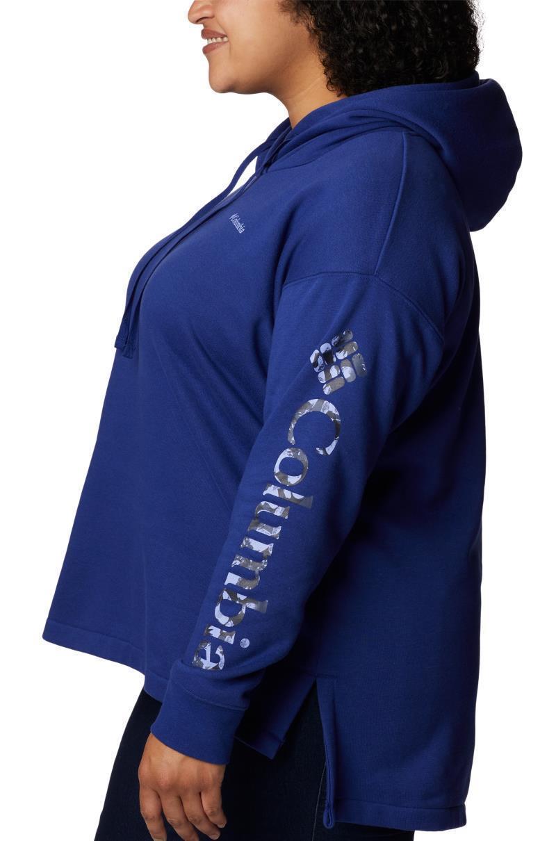 Columbia Trek Special Graphic Hoodie - Plus - Womens - Dark Sapphire / CSC Solarized Vertical 2