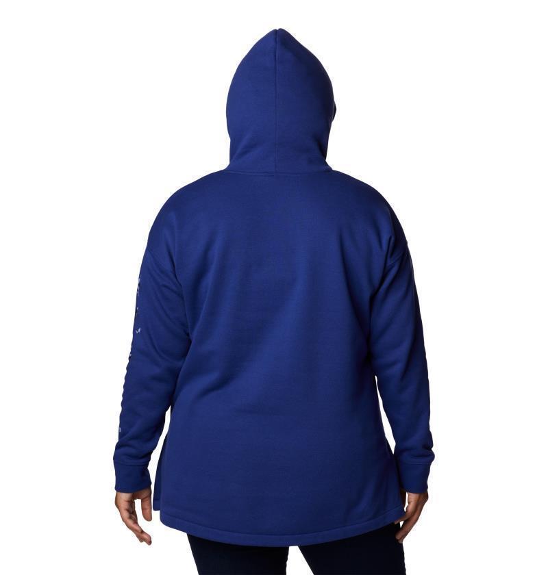 Columbia Trek Special Graphic Hoodie - Plus - Womens - Dark Sapphire / CSC Solarized Vertical 4