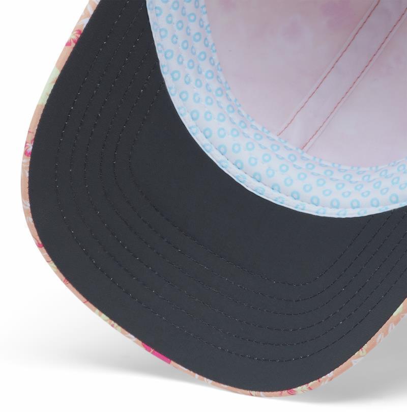 Coolhead II Ball Cap - Peach Mini Biscus Print 3