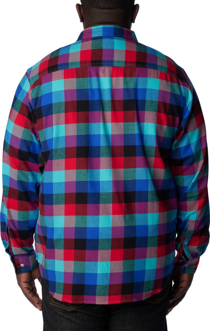 Cornell Woods Flannel LS Shirt - Big - Mens - Bright Aqua Buffalo Check 2