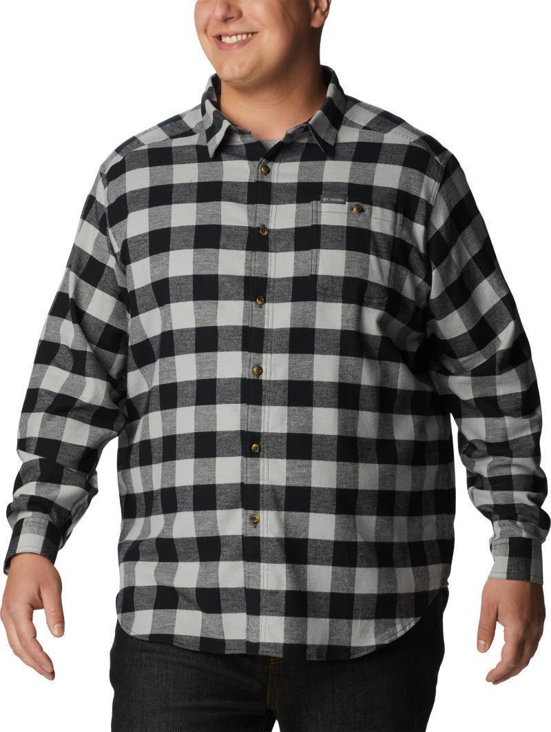 Cornell Woods Flannel LS Shirt - Big - Mens - Columbia Grey Buffalo Check 1