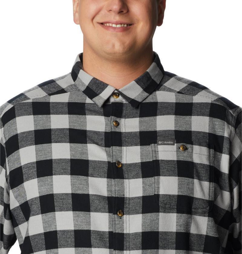 Cornell Woods Flannel LS Shirt - Big - Mens - Columbia Grey Buffalo Check 5