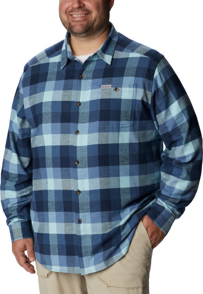 Cornell Woods Flannel LS Shirt - Big - Mens - Dark Mountain Buffalo Check 3