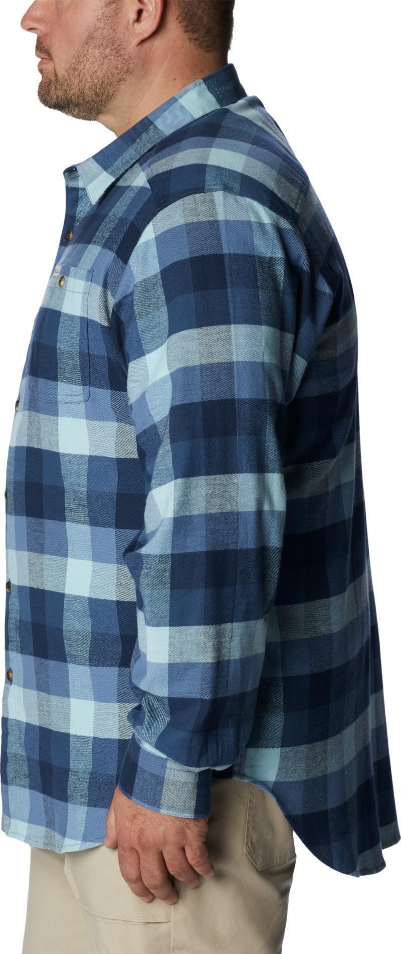 Cornell Woods Flannel LS Shirt - Big - Mens - Dark Mountain Buffalo Check 4