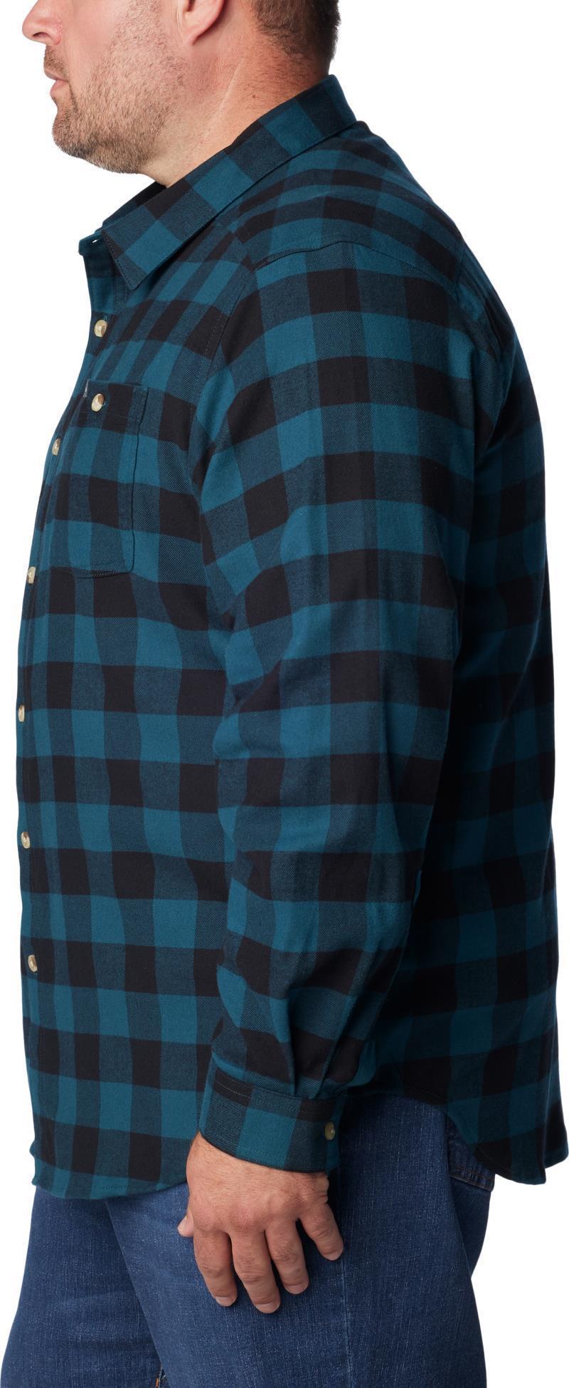 Cornell Woods Flannel LS Shirt - Big - Mens - Night Wave Buffalo Check 3
