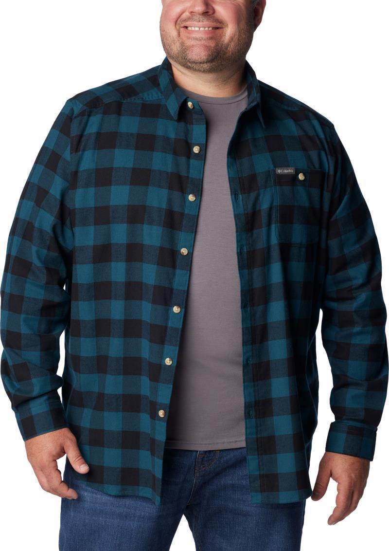 Cornell Woods Flannel LS Shirt - Big - Mens - Night Wave Buffalo Check 4