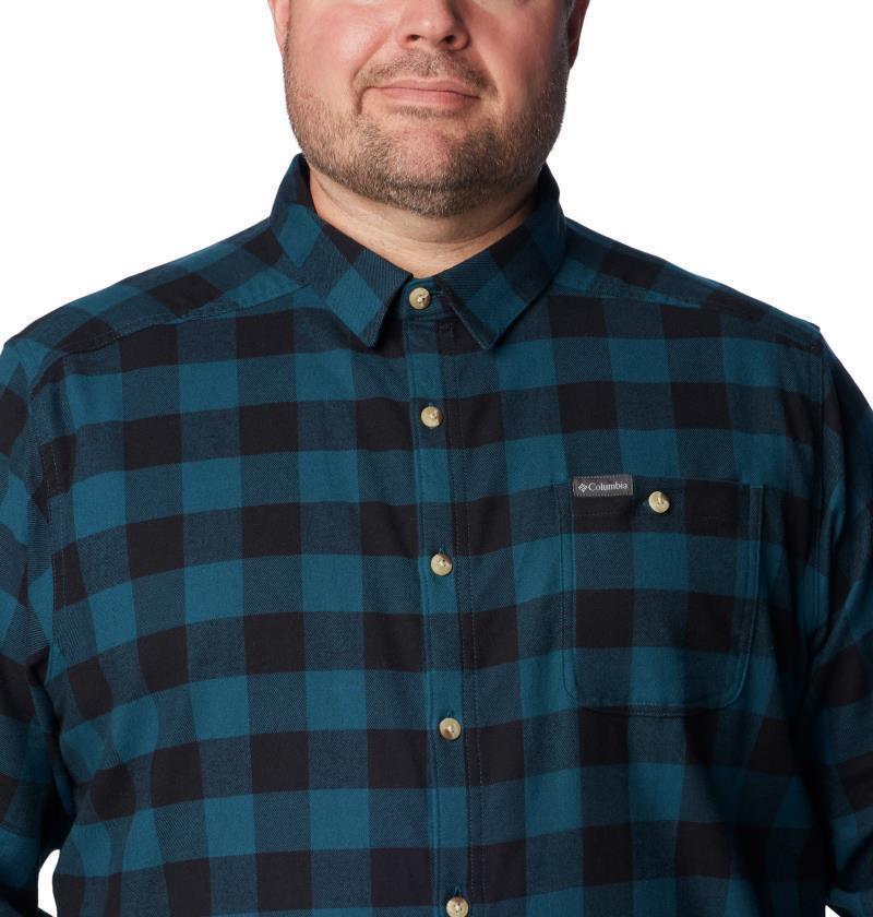 Cornell Woods Flannel LS Shirt - Big - Mens - Night Wave Buffalo Check 5