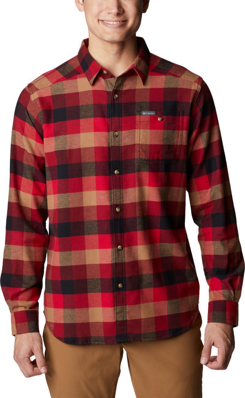 Cornell Woods Flannel LS Shirt - Big - Mens - Red Jasper Buffalo Check 1