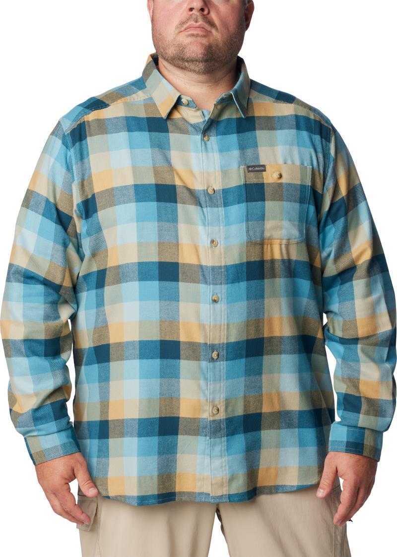 Cornell Woods Flannel LS Shirt - Big - Mens - Stone Blue Buffalo Check 1