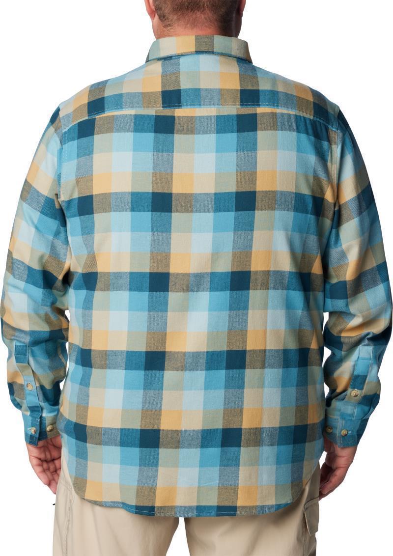 Cornell Woods Flannel LS Shirt - Big - Mens - Stone Blue Buffalo Check 2