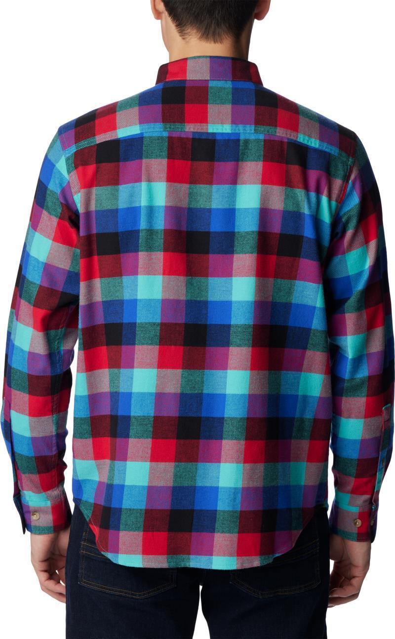 Cornell Woods Flannel LS Shirt - Mens - Bright Aqua Buffalo Check 2