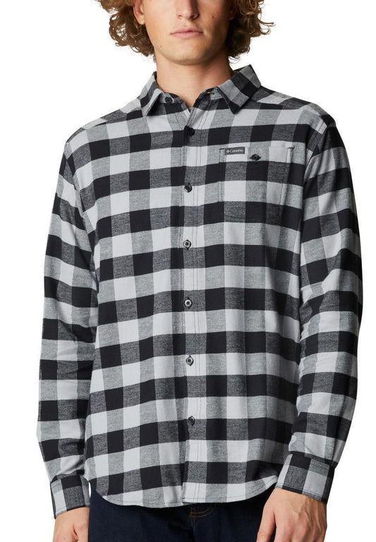 Cornell Woods Flannel LS Shirt - Mens - Columbia Grey Buffalo Check 1