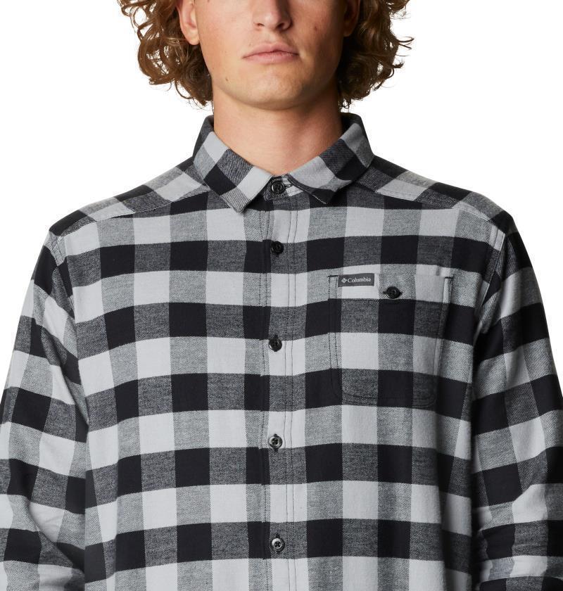 Cornell Woods Flannel LS Shirt - Mens - Columbia Grey Buffalo Check 6